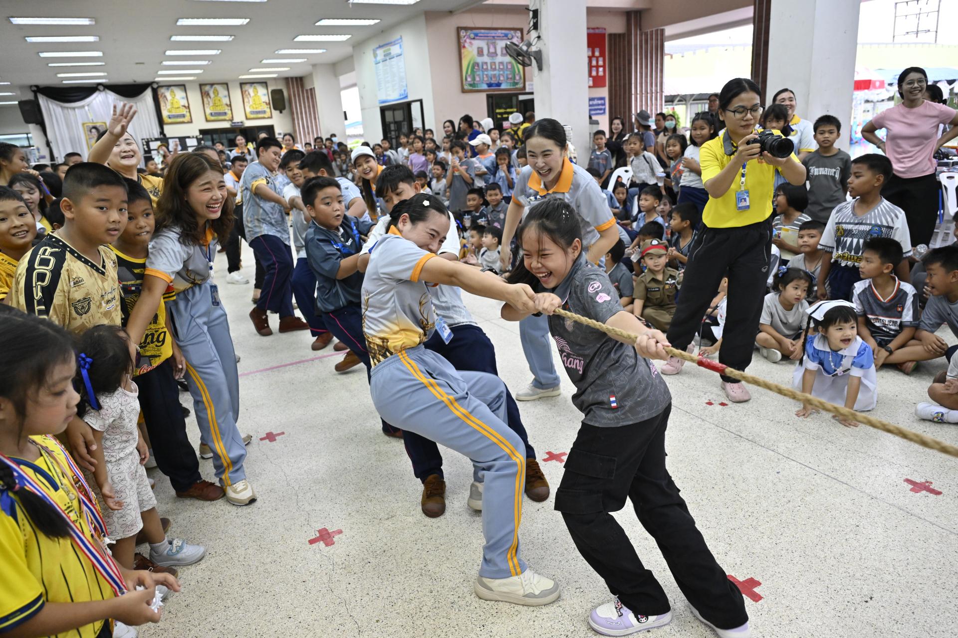 โรงเรียนเทศบาลเมืองดอนหัวฬ่อ ๑ (บ้านมาบสามเกลียว) จัดโครงการส่งเสริมทักษะด้านกีฬา ประจำปีการศึกษา 2569 