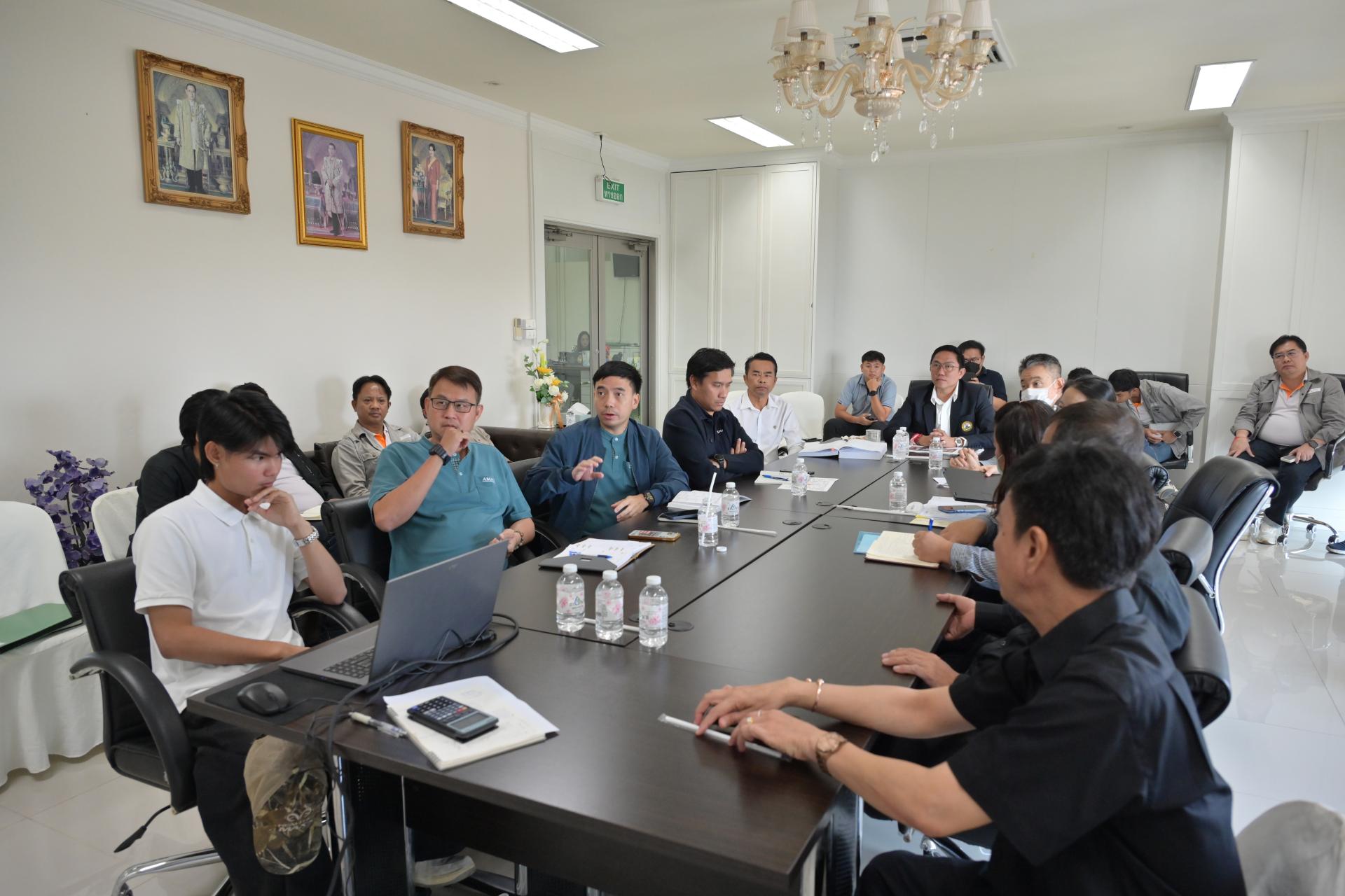 ประชุมหารือแนวทางการดำเนินโครงการก่อสร้างถนนบริเวณซอยซองควาย 
