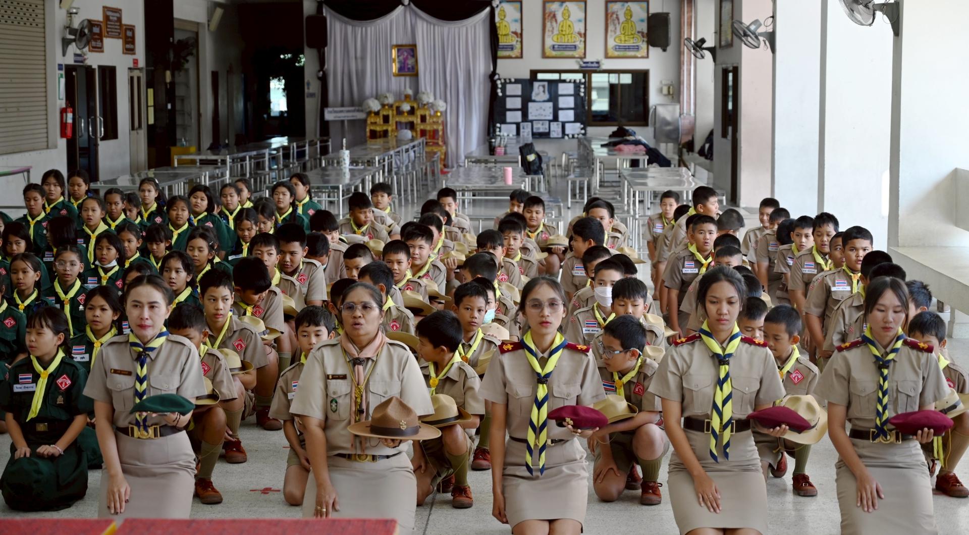 โรงเรียนเทศบาลดอนหัวฬ่อ ๑ (บ้านมาบสามเกลียว) ได้จัดกิจกรรมถวายราชสดุดีสมเด็จพระมหาธีรราชเจ้าประจำปี 2568