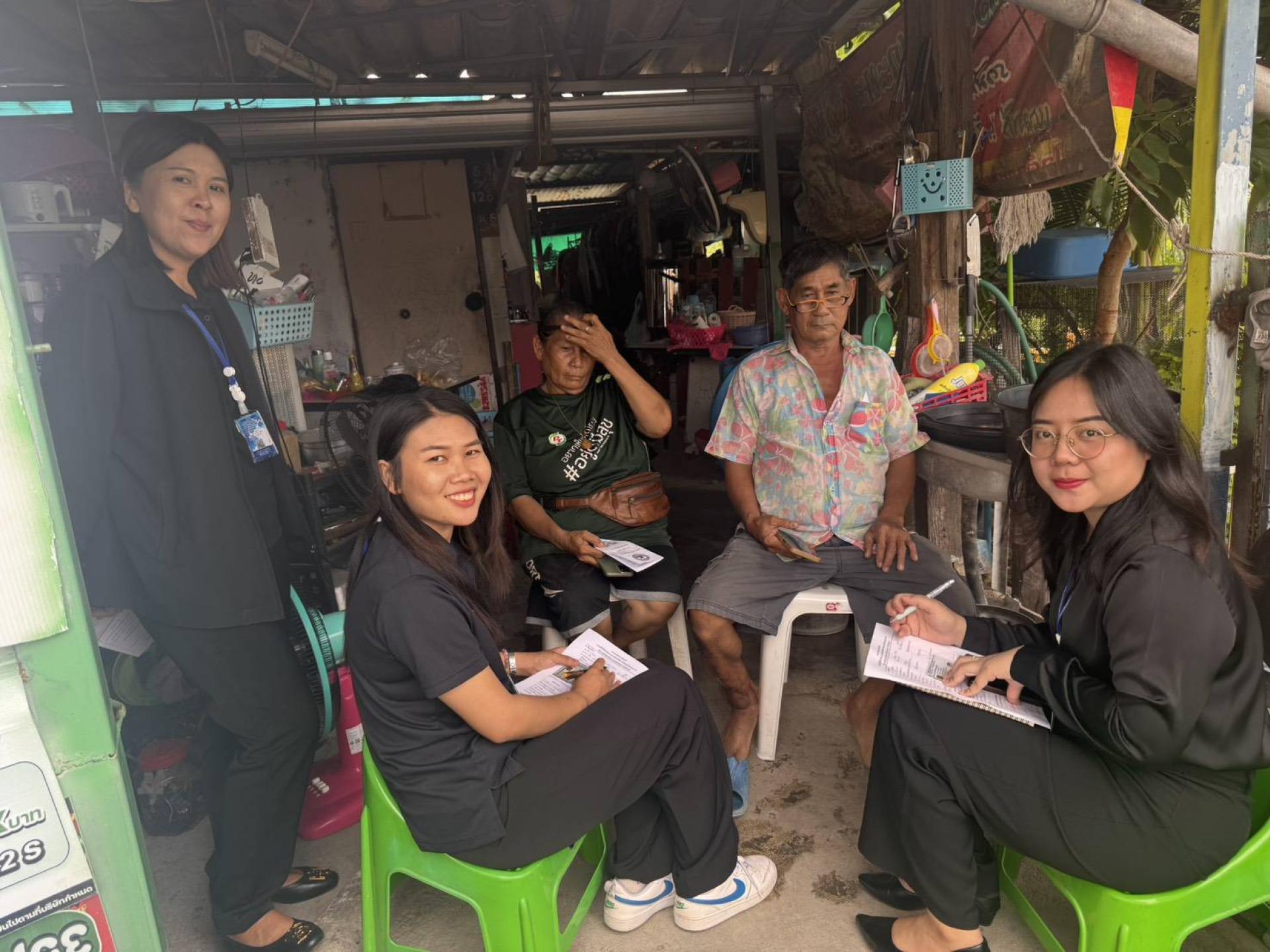 กองสวัสดิการสังคม ดำเนินการสำรวจและประเมินสภาพปัญหาและความต้องการของประชาชนในชุมชน (เขตพื้นที่ หมู่ 5)