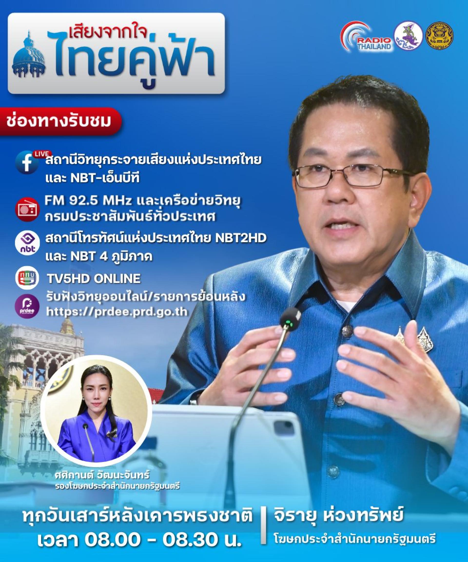 ประชาสัมพันธ์📣 เทศบาลเมืองดอนหัวฬ่อ สรุปเนื้อหารายการ เสียงจากใจ ไทยคู่ฟ้า ประจำวันเสาร์ ที่ 23 สิงหาคม 2568